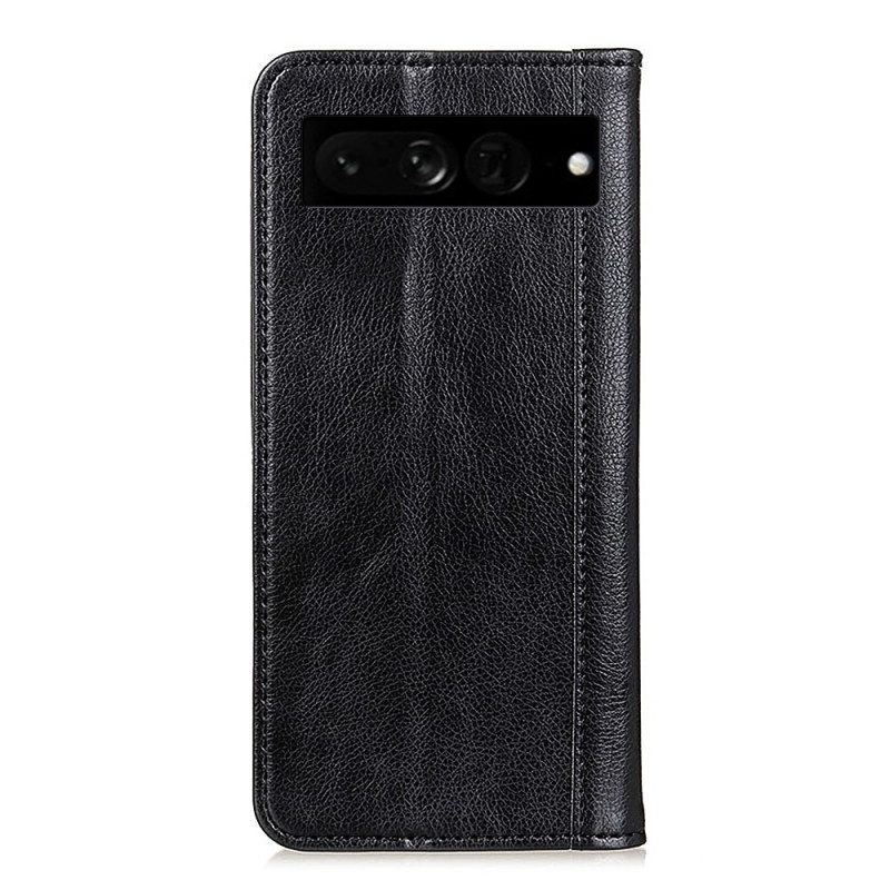 Schutzhülle Für Google Pixel 7 Pro Flip Case Spaltleder