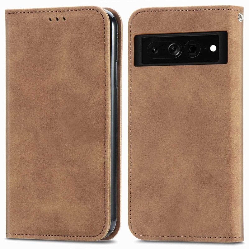 Schutzhülle Für Google Pixel 7 Pro Flip Case Vintage-serie