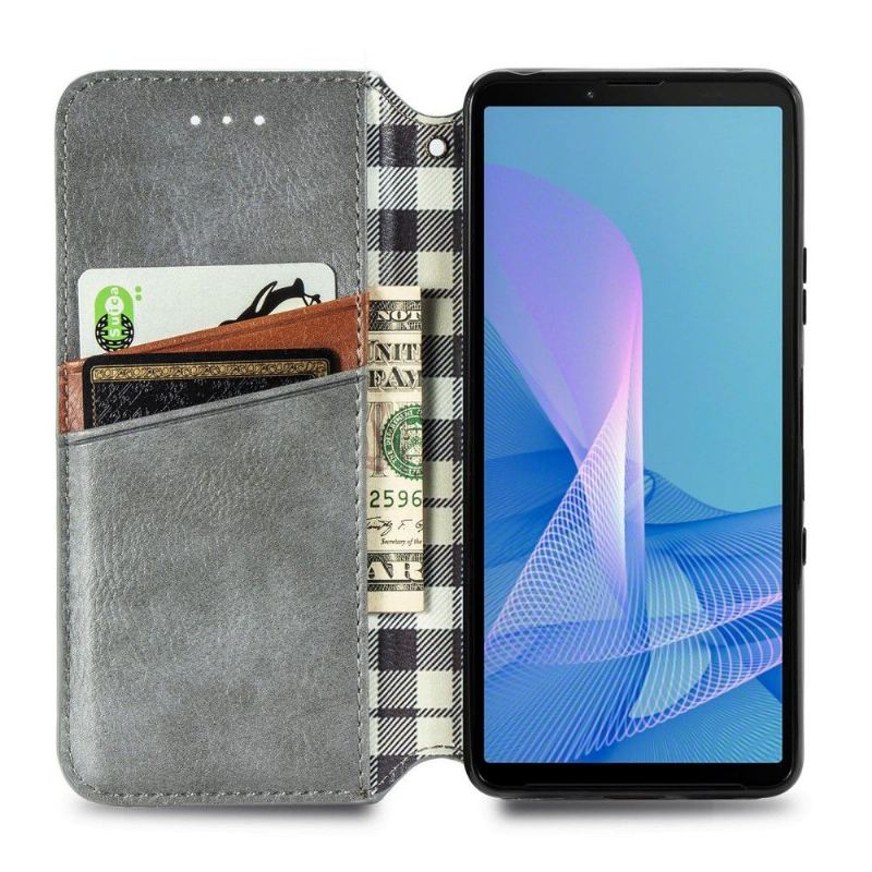 Flip Case Für Sony Xperia 10 III Kartenhalter Im Kub-design