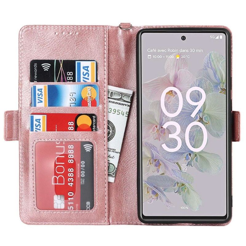 Flip Case Für Google Pixel 6a Brieftasche Mit Kordel Flip Case Spiegeln