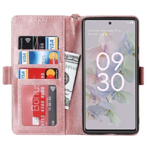 Flip Case Für Google Pixel 6a Brieftasche Mit Kordel Flip Case Spiegeln