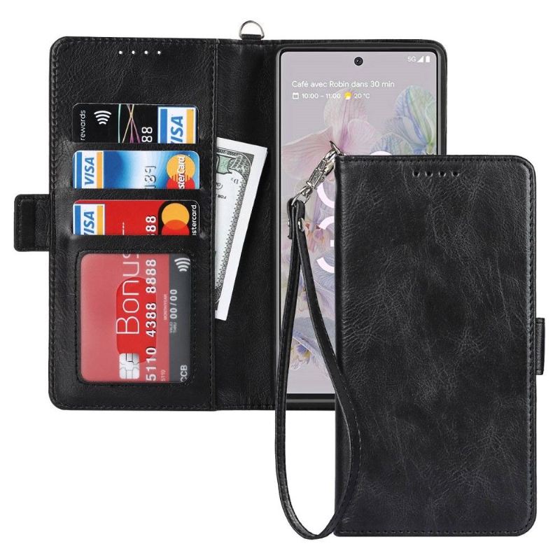 Flip Case Für Google Pixel 6a Brieftasche Mit Kordel Flip Case Spiegeln