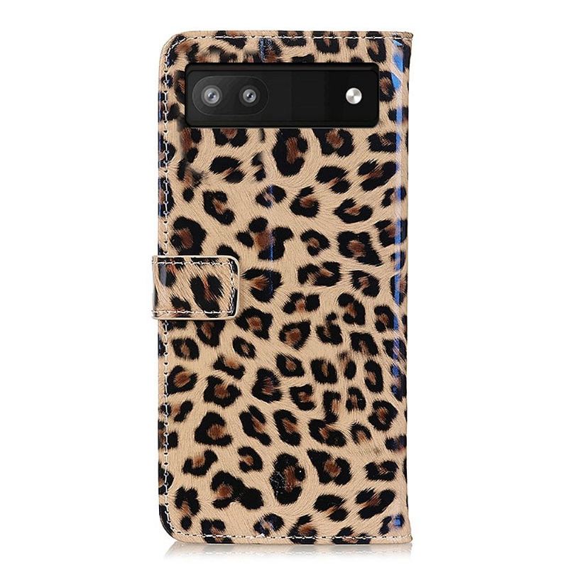 Flip Case Für Google Pixel 6a Kunstleder Im Leoparden-stil