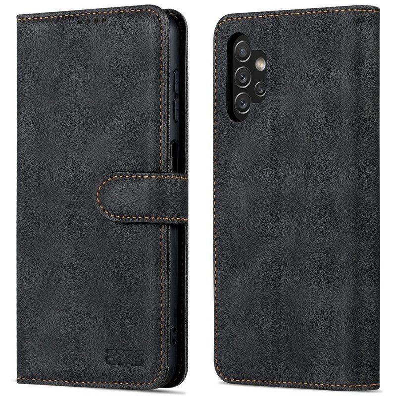 Flip Case Für Samsung Galaxy A13 Mit Kordel Azns Riemchen Im Vintage-stil