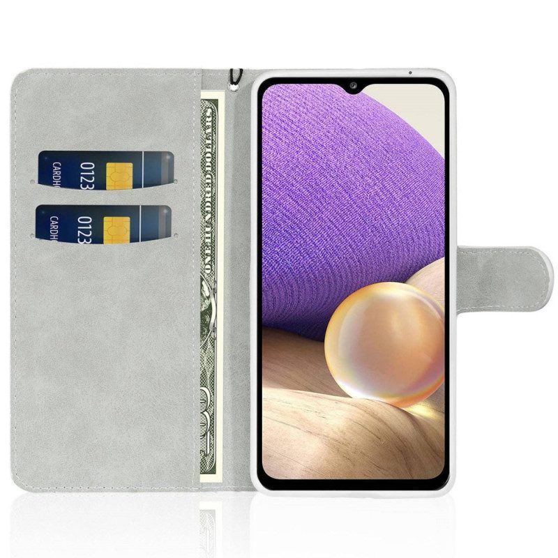 Flip Case Für Samsung Galaxy A13 Mit Kordel Riemchen-pailletten