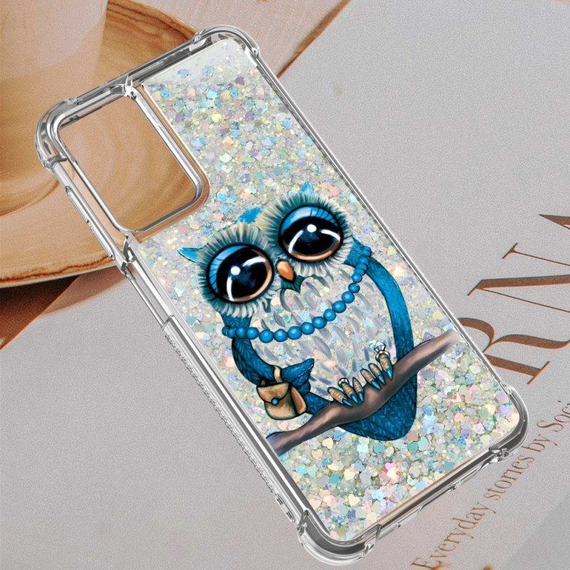 Handyhülle Für Samsung Galaxy A13 Miss Owl Pailletten