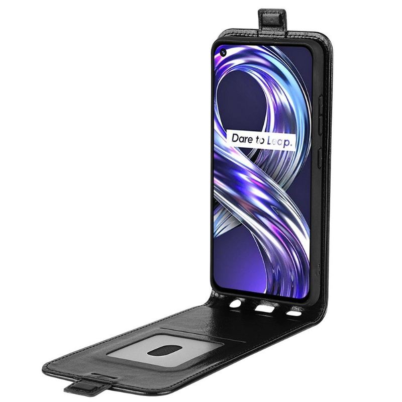 Lederhüllen Für Realme 8i Flip Case Vertikales Kunstleder