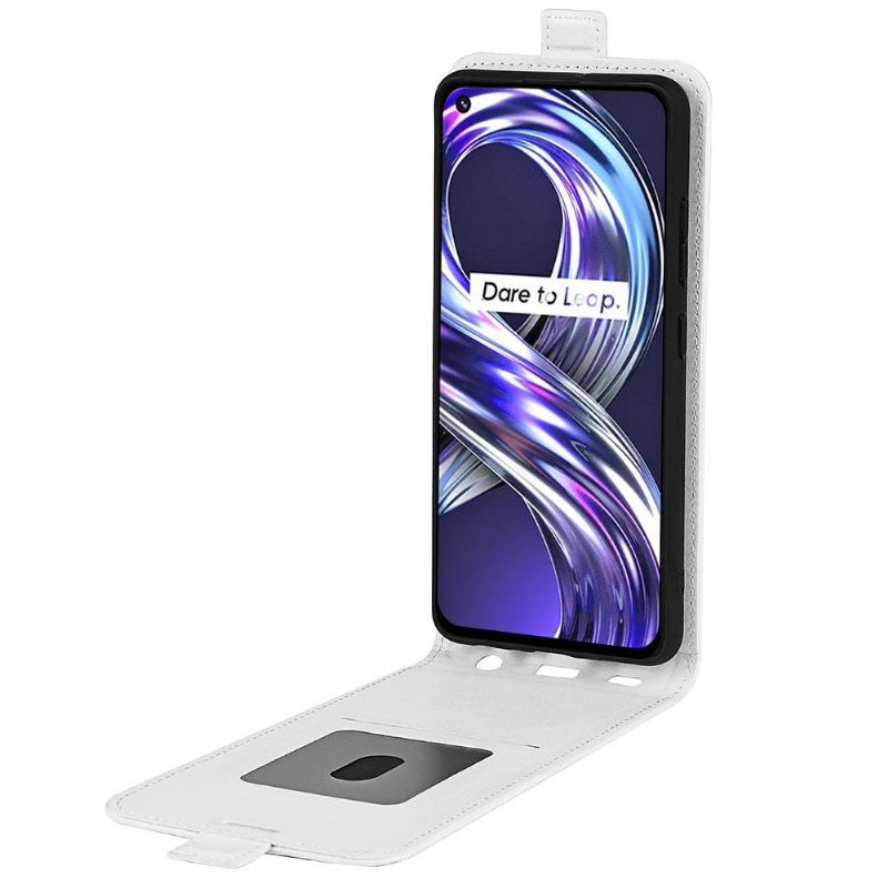 Lederhüllen Für Realme 8i Flip Case Vertikales Kunstleder