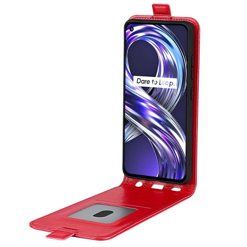 Lederhüllen Für Realme 8i Flip Case Vertikales Kunstleder