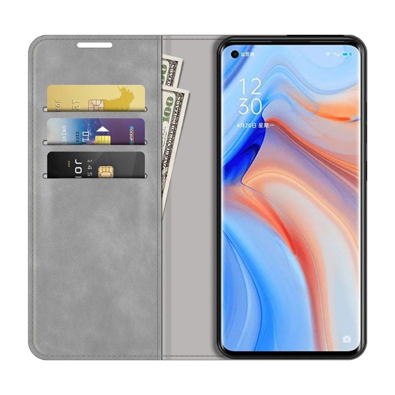 Case Für Oppo Find X3 Neo Funktionsständer Aus Kunstleder