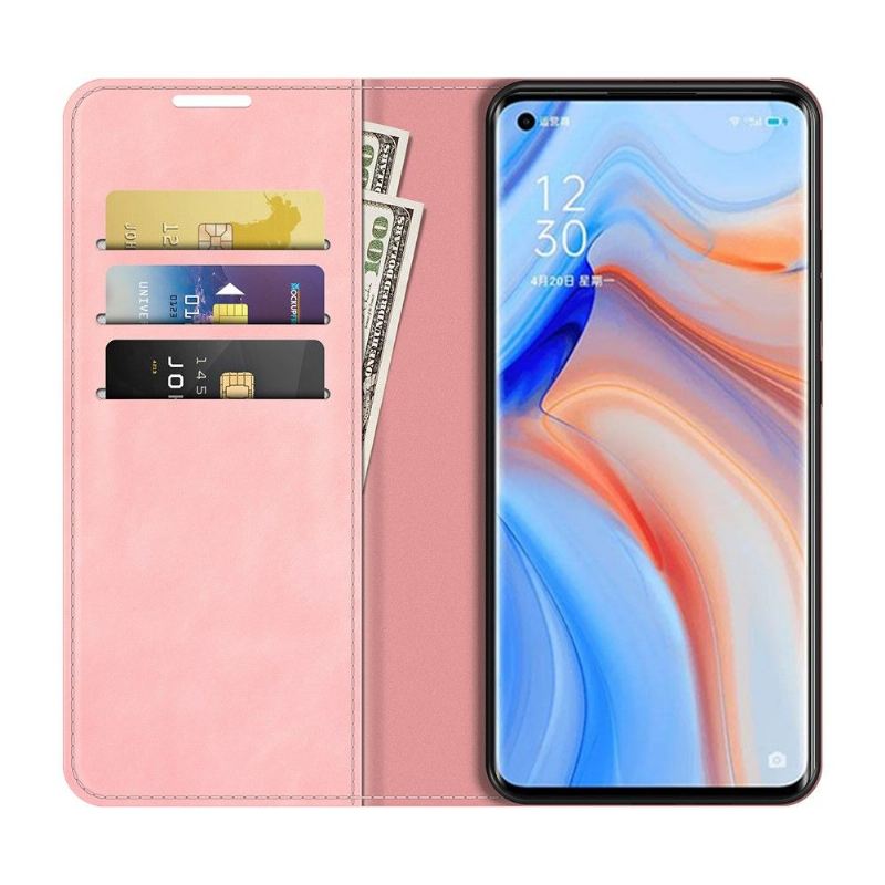 Case Für Oppo Find X3 Neo Funktionsständer Aus Kunstleder