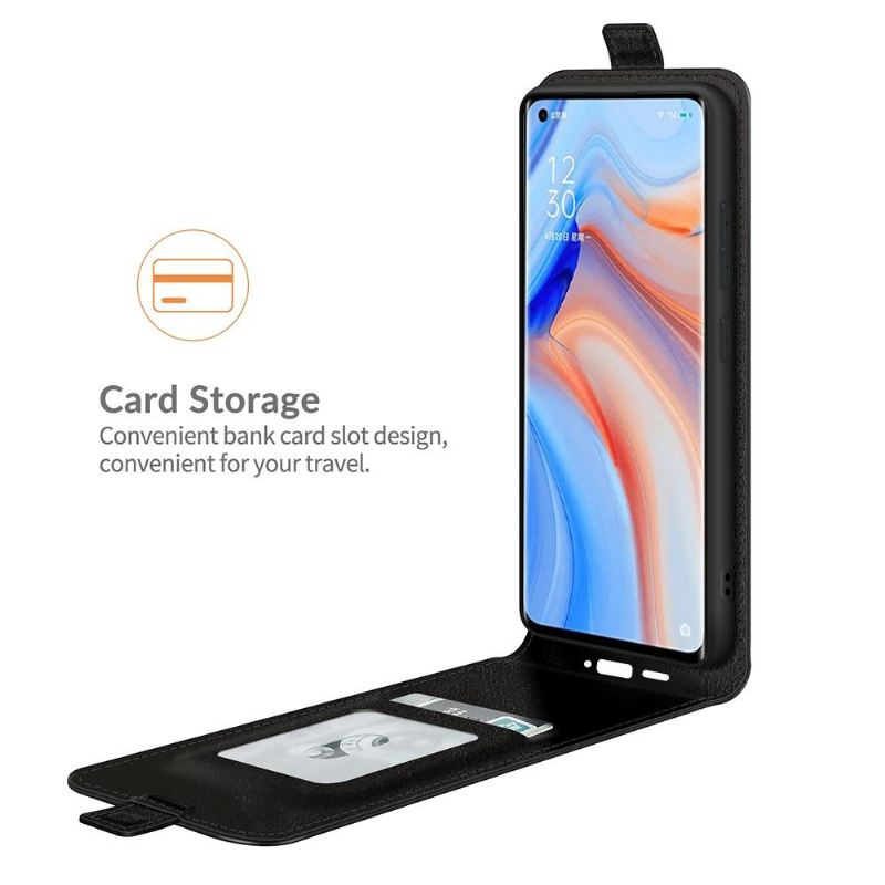 Flip Case Für Oppo Find X3 Neo Flip Case Vertikales Kunstleder