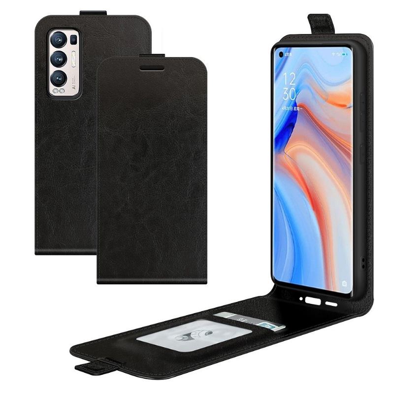 Flip Case Für Oppo Find X3 Neo Flip Case Vertikales Kunstleder