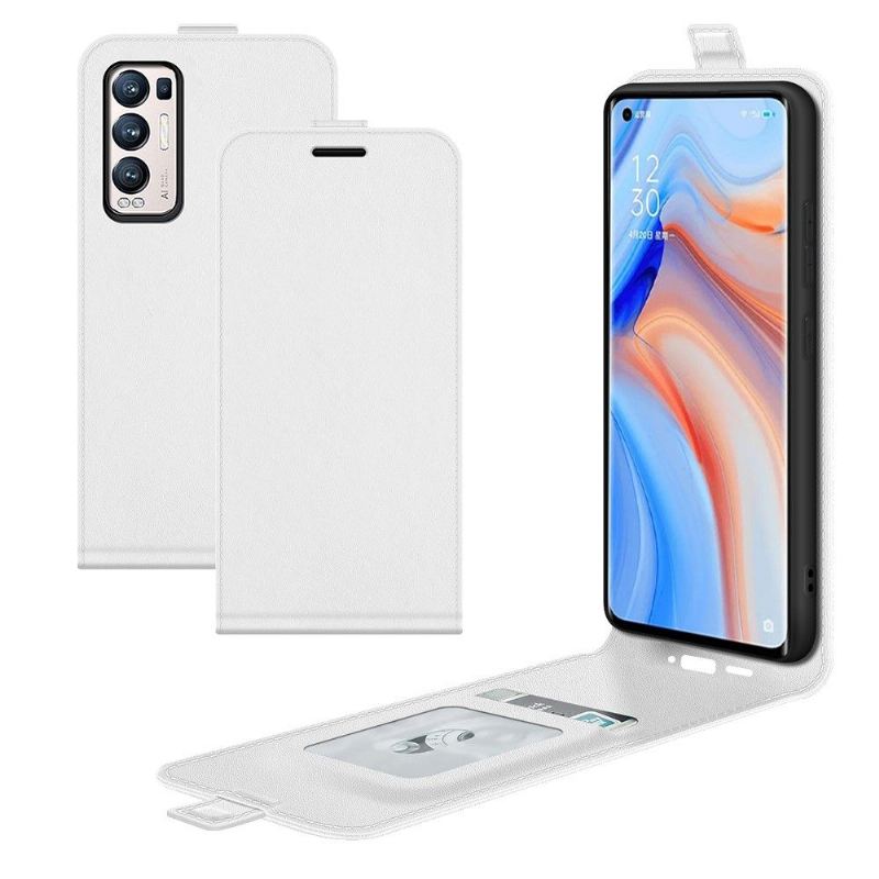 Flip Case Für Oppo Find X3 Neo Flip Case Vertikales Kunstleder