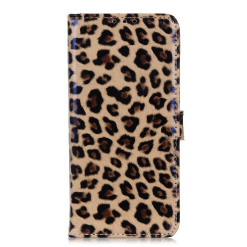 Flip Case Für Motorola Edge 40 Pro Leopard