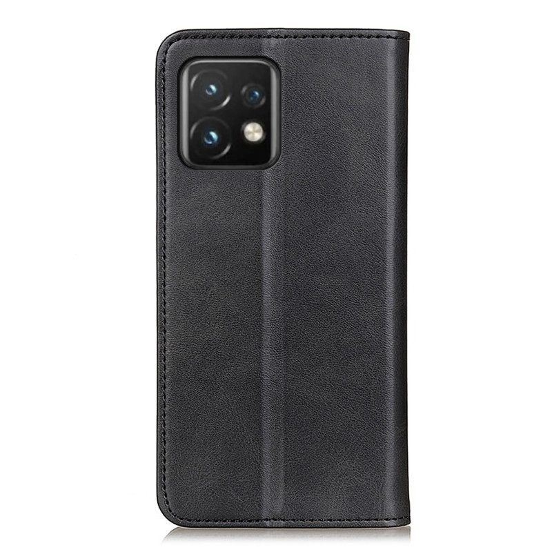 Schutzhülle Für Motorola Edge 40 Pro Flip Case Elegantes Spaltleder