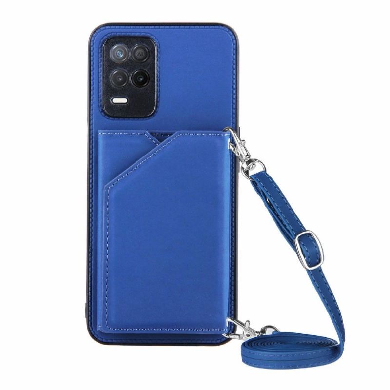 Hülle Für Realme 8 5G Aude Lanyard Mit Mehreren Fächern