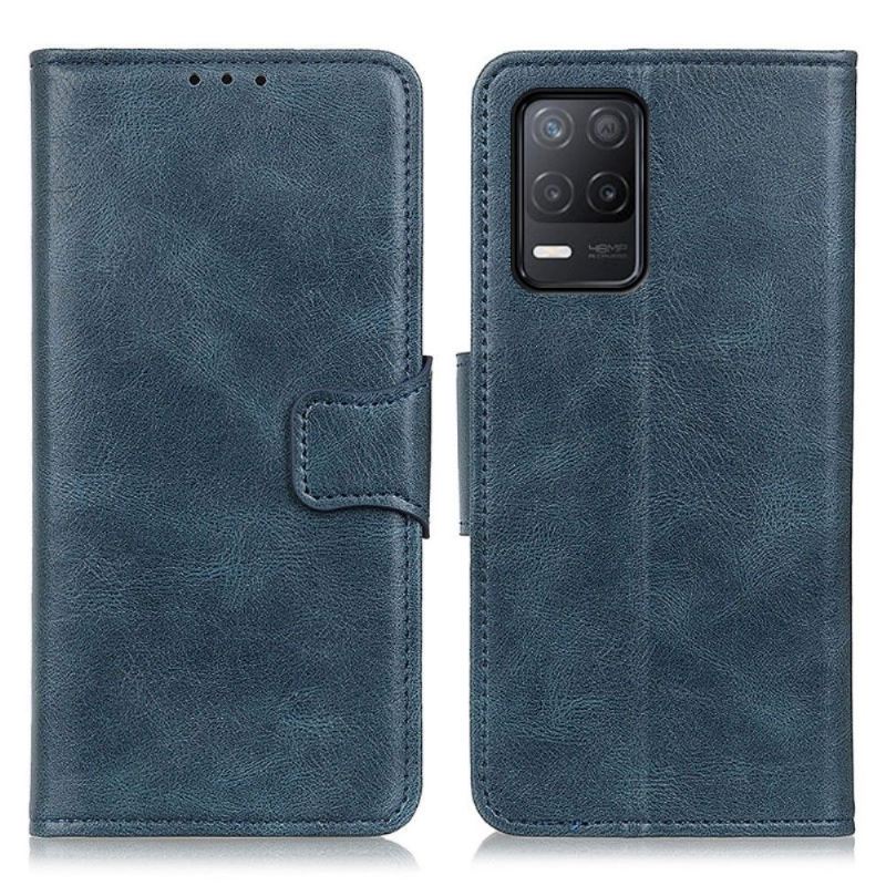 Lederhüllen Für Realme 8 5G Schutzhülle Flip Case Folio Standfunktion Aus Kunstleder