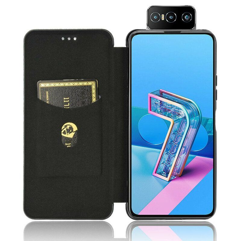 Schutzhülle Für Asus Zenfone 7 / 7 Pro Flip Case Silikonkohlenstoff