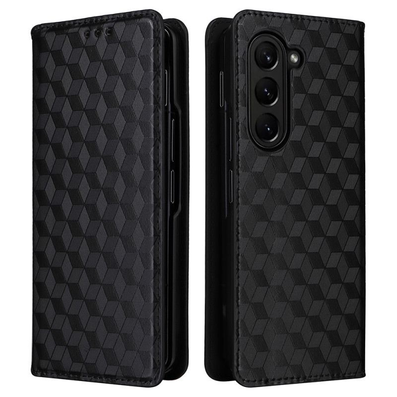 Flip Case Für Samsung Galaxy Z Fold 5 3d-muster