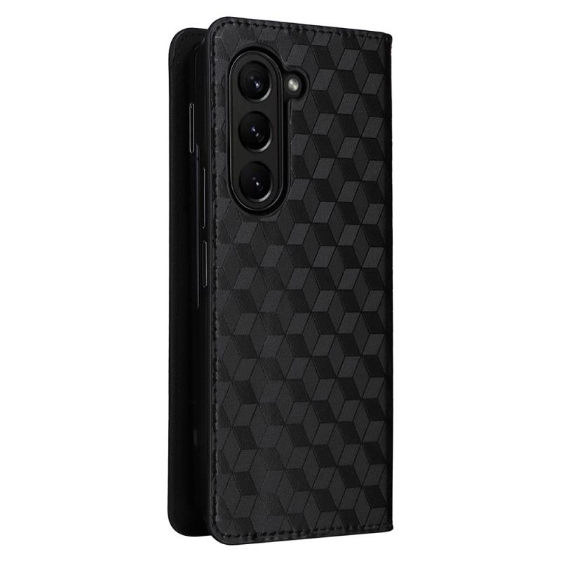 Flip Case Für Samsung Galaxy Z Fold 5 3d-muster