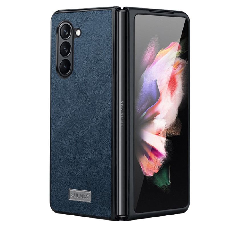 Hülle Samsung Galaxy Z Fold 5 Handyhülle Elegance Leder Abeel