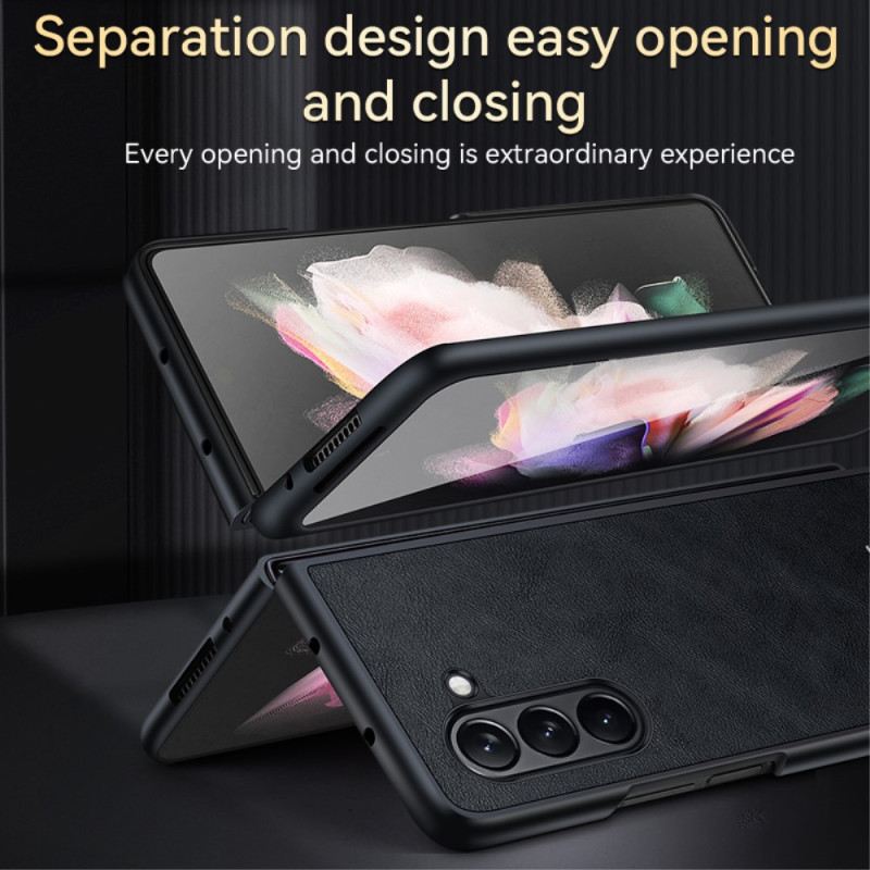 Hülle Samsung Galaxy Z Fold 5 Handyhülle Elegance Leder Abeel