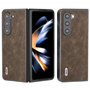 Hülle Samsung Galaxy Z Fold 5 Litschi-kunstleder Abeel