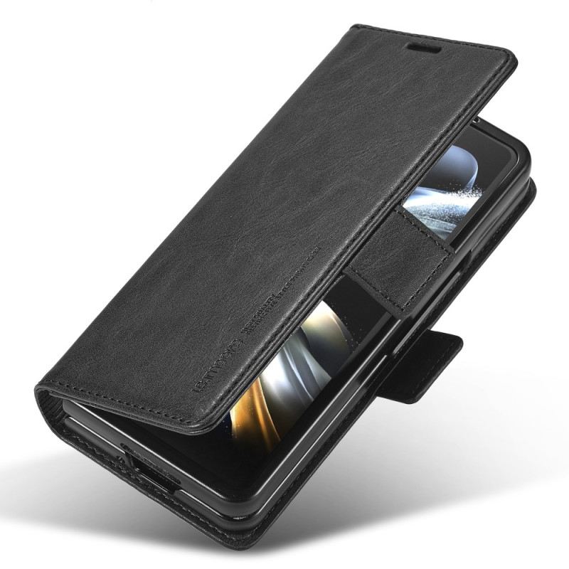 Lederhüllen Samsung Galaxy Z Fold 5 Rfid-lederstil Lc.imeeke