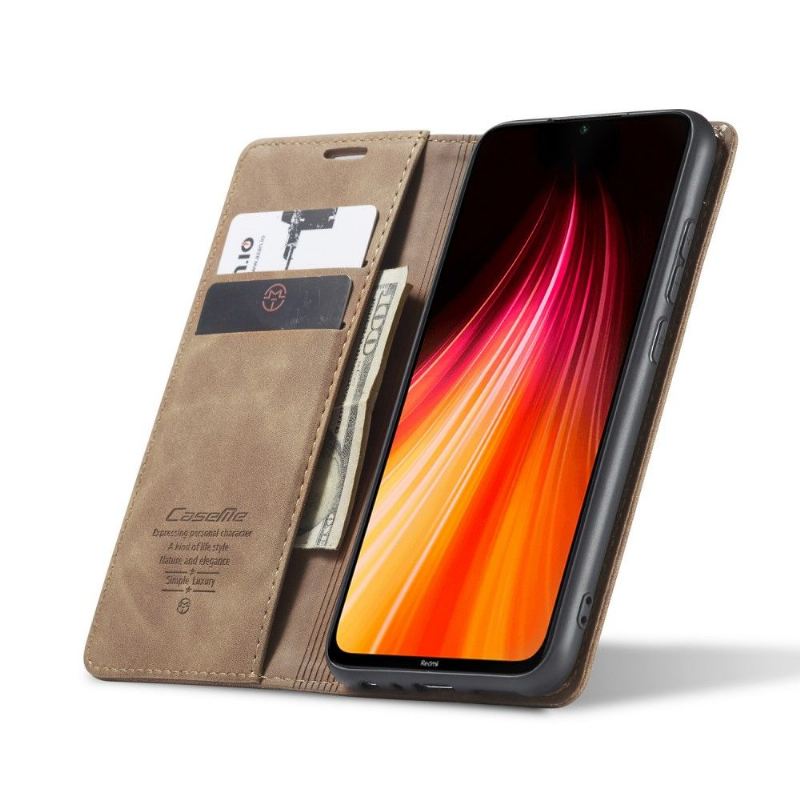 Flip Case Für Xiaomi Redmi Note 8 2021 Golias Aus Retro-lederimitat