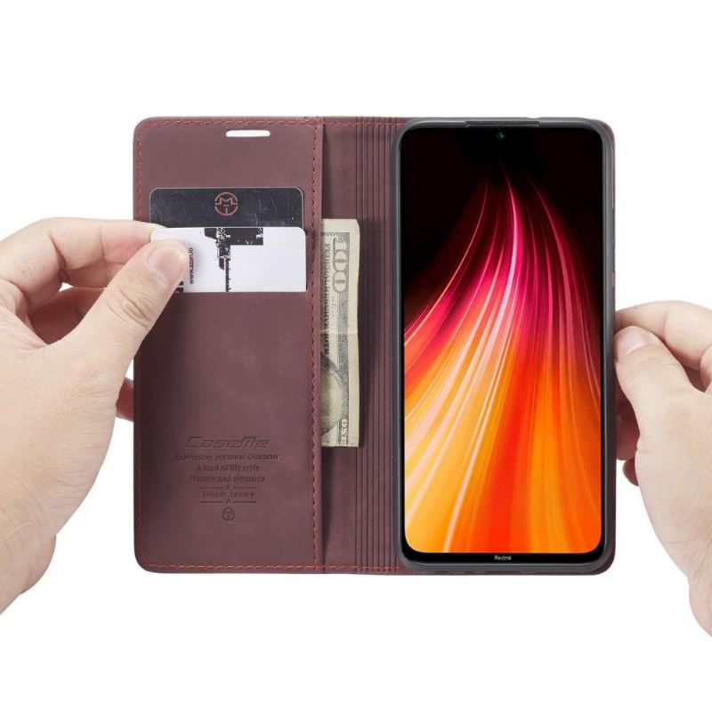 Flip Case Für Xiaomi Redmi Note 8 2021 Golias Aus Retro-lederimitat