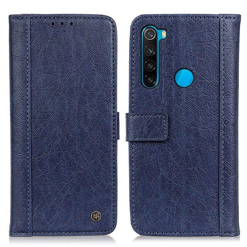 Flip Case Für Xiaomi Redmi Note 8 2021 Nashorn Kunstleder