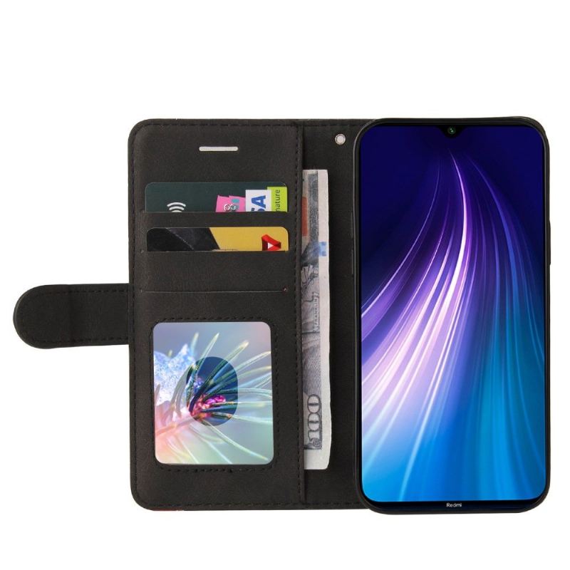 Lederhüllen Für Xiaomi Redmi Note 8 2021 Bicolor Künstlerisch