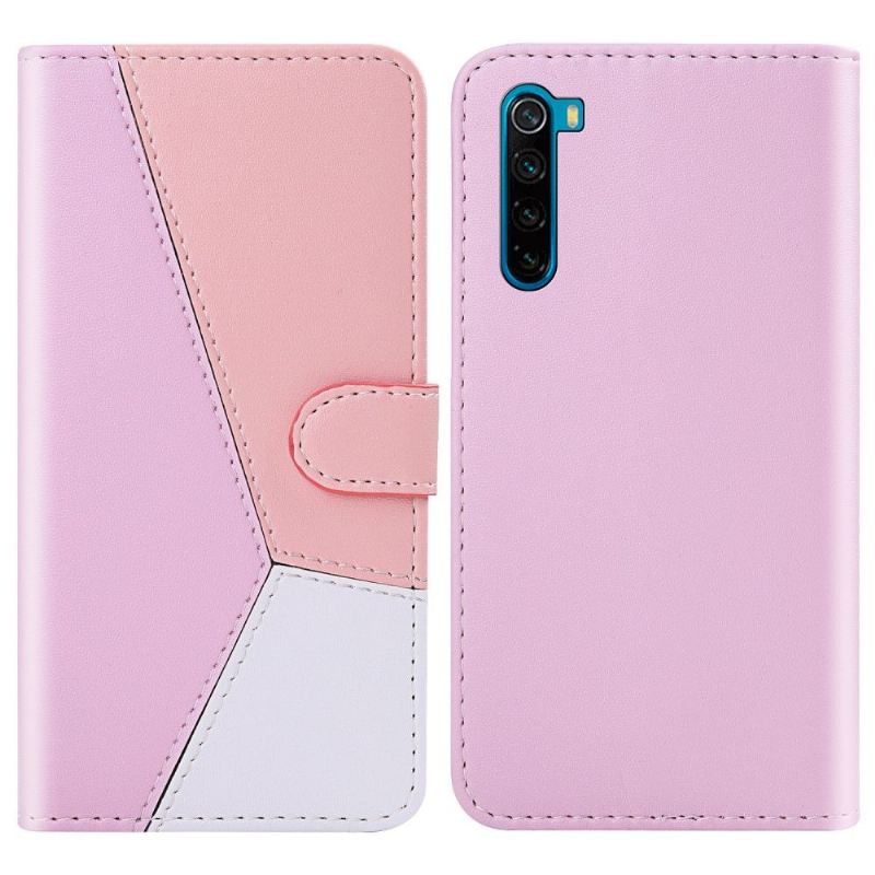 Lederhüllen Für Xiaomi Redmi Note 8 2021 Dreifarbiges Kunstleder