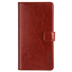 Lederhüllen Für Xiaomi Redmi Note 8 2021 Flip Case Idewei Folio Lederoptik