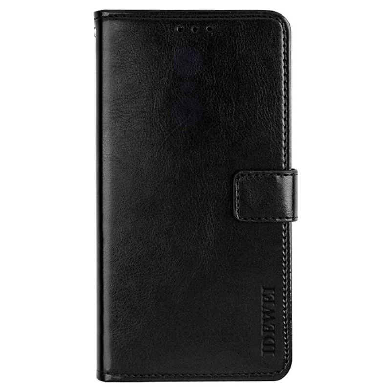 Lederhüllen Für Xiaomi Redmi Note 8 2021 Flip Case Idewei Folio Lederoptik