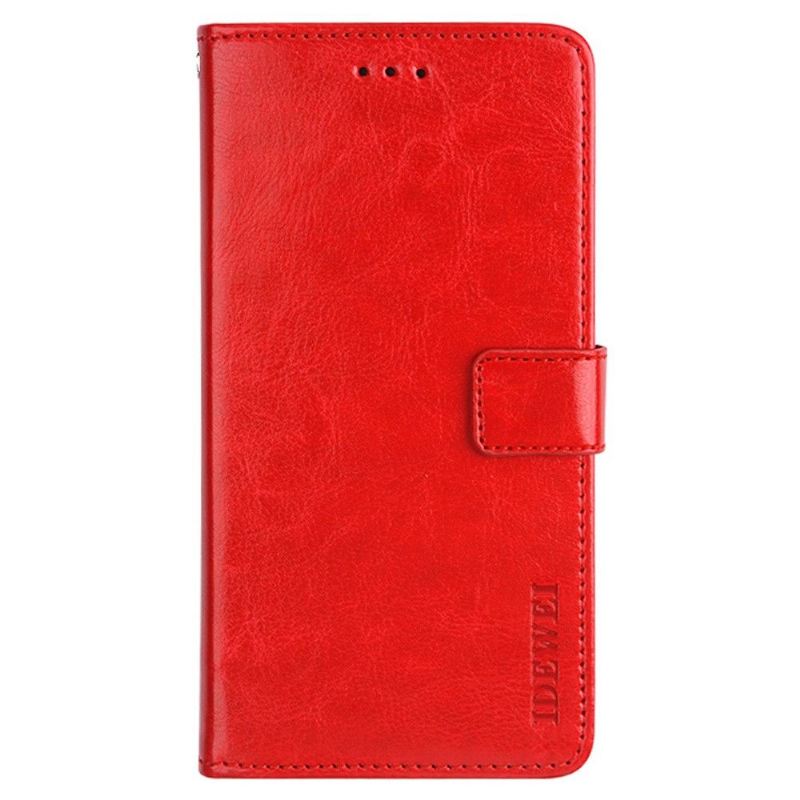 Lederhüllen Für Xiaomi Redmi Note 8 2021 Flip Case Idewei Folio Lederoptik