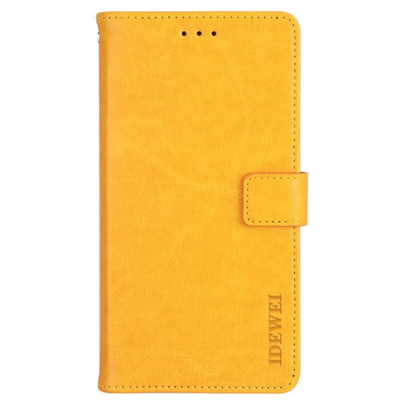 Lederhüllen Für Xiaomi Redmi Note 8 2021 Flip Case Idewei Folio Lederoptik