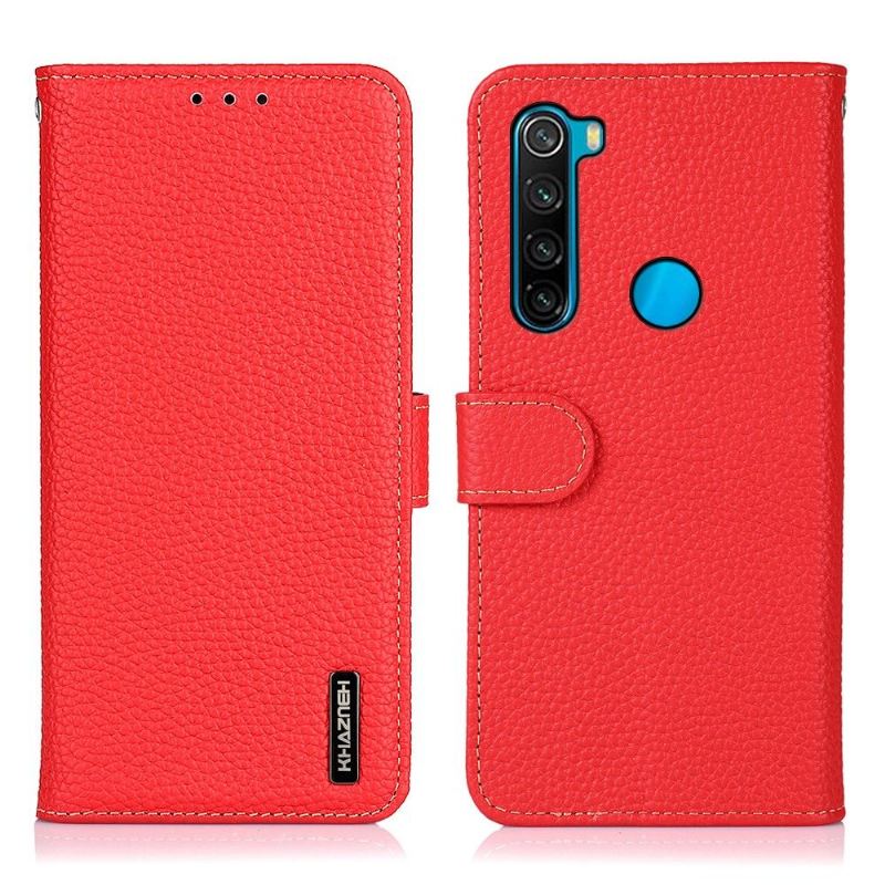 Lederhüllen Für Xiaomi Redmi Note 8 2021 Schutzhülle Khazneh Genarbtes Leder