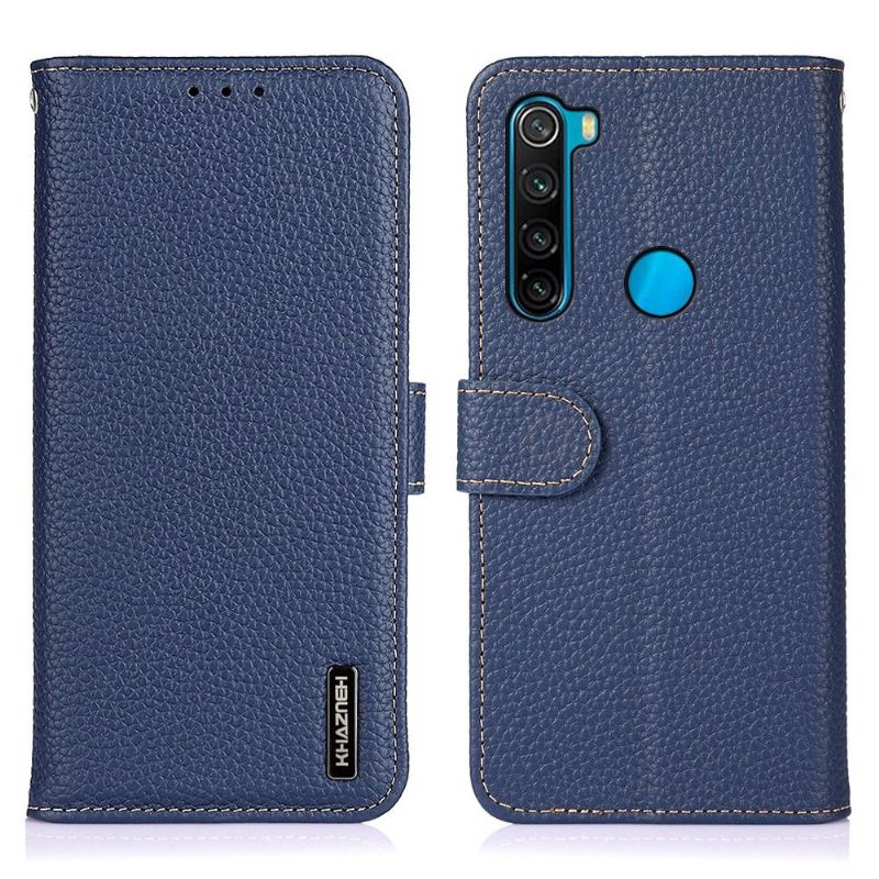 Lederhüllen Für Xiaomi Redmi Note 8 2021 Schutzhülle Khazneh Genarbtes Leder