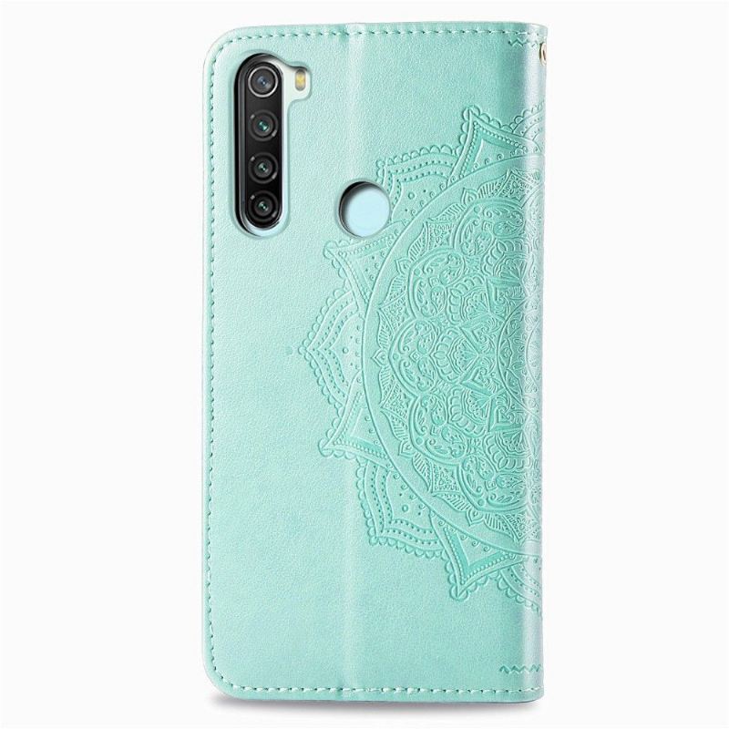 Lederhüllen Für Xiaomi Redmi Note 8 2021 Schutzhülle Mandala-relief Aus Kunstleder