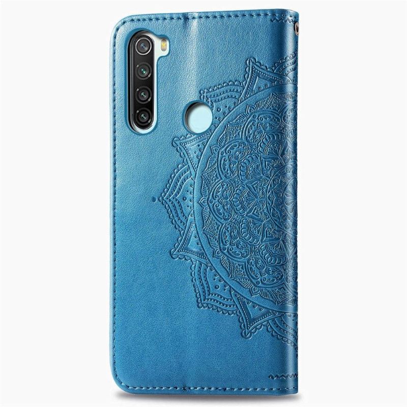 Lederhüllen Für Xiaomi Redmi Note 8 2021 Schutzhülle Mandala-relief Aus Kunstleder