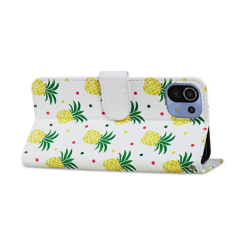 Flip Case Für Xiaomi Mi 11 Lite 5G NE / Mi 11 Lite / Mi 11 Lite 5G Ananas