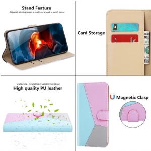 Flip Case Für Xiaomi Mi 11 Lite 5G NE / Mi 11 Lite / Mi 11 Lite 5G Dreifarbiges Kunstleder