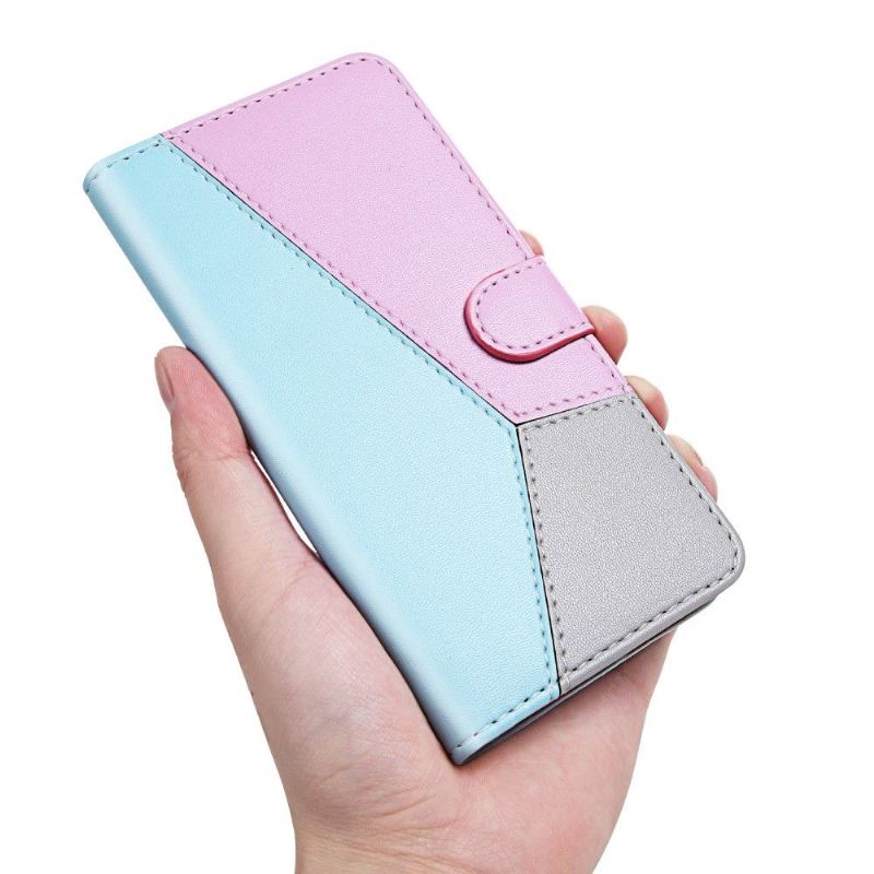 Flip Case Für Xiaomi Mi 11 Lite 5G NE / Mi 11 Lite / Mi 11 Lite 5G Dreifarbiges Kunstleder