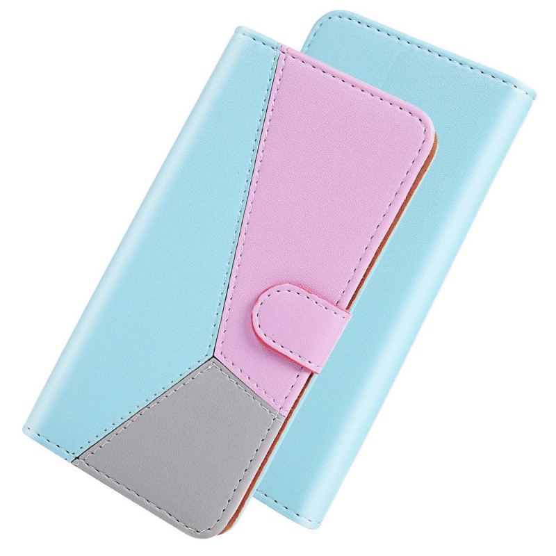 Flip Case Für Xiaomi Mi 11 Lite 5G NE / Mi 11 Lite / Mi 11 Lite 5G Dreifarbiges Kunstleder