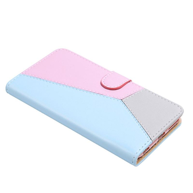 Flip Case Für Xiaomi Mi 11 Lite 5G NE / Mi 11 Lite / Mi 11 Lite 5G Dreifarbiges Kunstleder