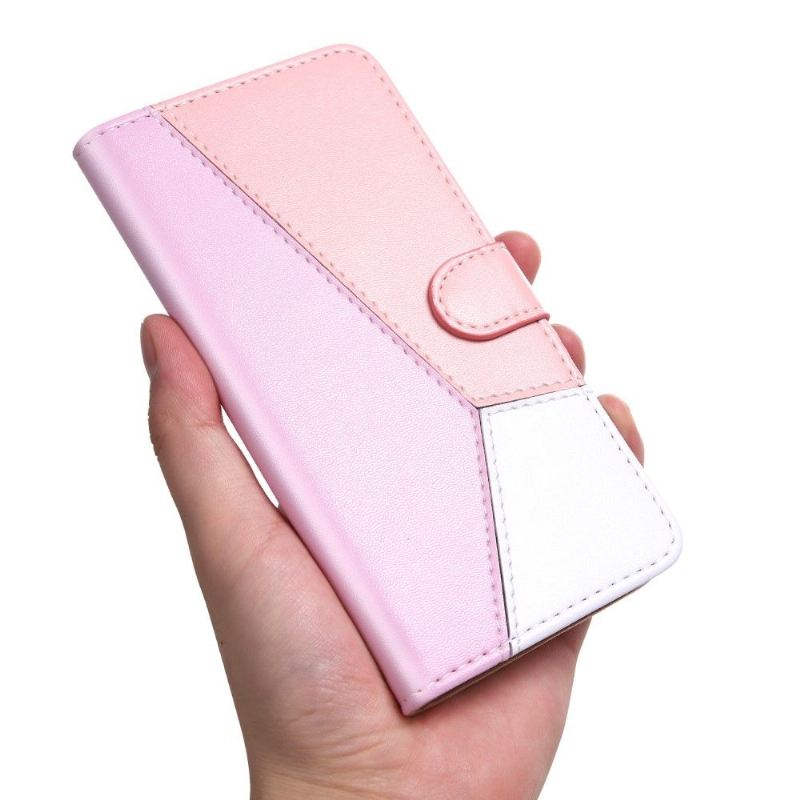 Flip Case Für Xiaomi Mi 11 Lite 5G NE / Mi 11 Lite / Mi 11 Lite 5G Dreifarbiges Kunstleder