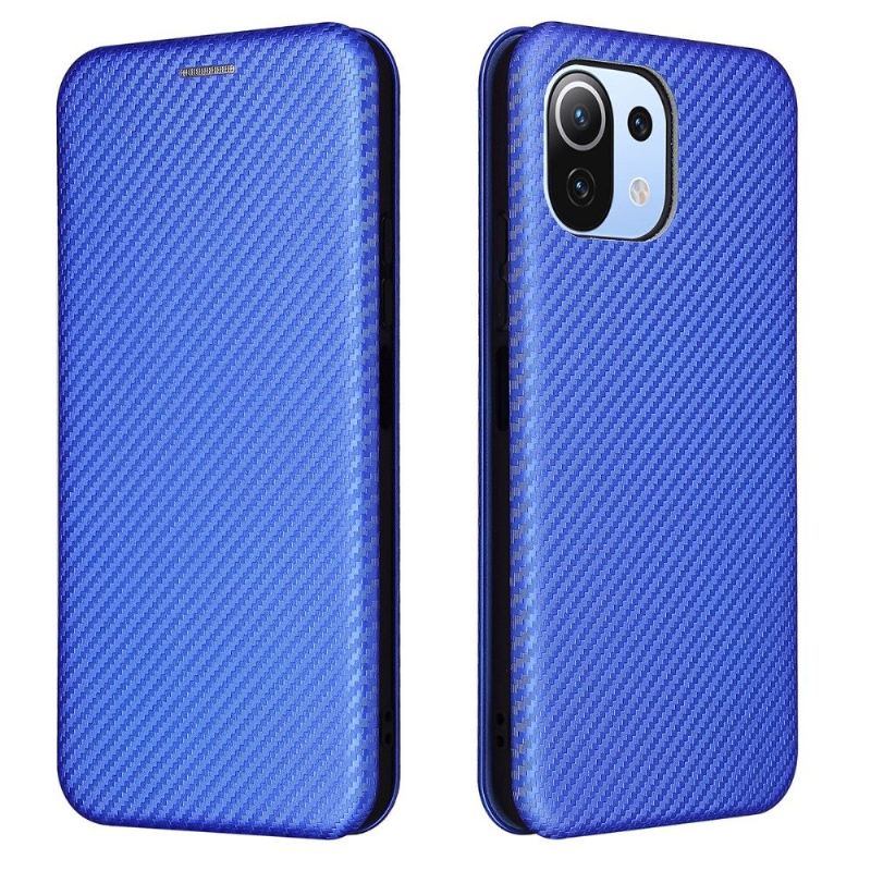 Flip Case Für Xiaomi Mi 11 Lite 5G NE / Mi 11 Lite / Mi 11 Lite 5G Kohlefaser-kunstleder