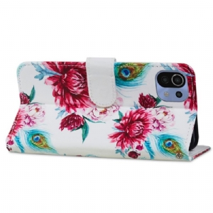 Flip Case Für Xiaomi Mi 11 Lite 5G NE / Mi 11 Lite / Mi 11 Lite 5G Pfauenblume